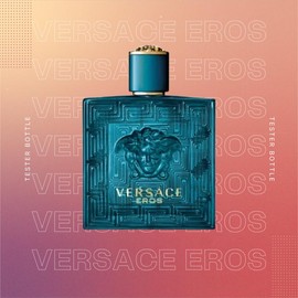 Versace Eros Eau de Toilette for Men 3.4 oz (100ml) Spray Tester Bottle – A Bold and Iconic Fragrance for Men with Mint, Green Apple, Lemon, Tonka Bean, Geranium and Vanilla Notes.