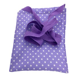 Hickman Line/Central Line Protective Wiggly BagPouch with 68cm approx straps (Lilac Polka Dot)