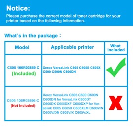 LCL Remanufactured Toner Cartridge Replacement for Xerox VersaLink C505 C505S C505X C500 C500N C500DN 106R03859 C505 C505S C505X C500 C500N C500DN (1-Pack Cyan)