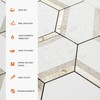 STICKGOO 10 Sheets Peel and Stick Backsplash, White PVC Mixed
