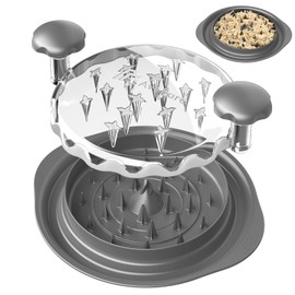 AveFare Pro Chicken Shredder, 10.8" Visible Chicken Breast Shredder Tool Twist, Large Meat Shredder Machine - Ergonomic Handle, Dishwasher Safe, Anti-Slip, Cleaning Brush, Heat Resistant, BPA Free