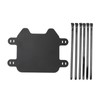Motorcycle Front Number Plate Matte Black, Easy to Install License