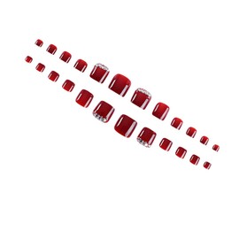 Vaguelly 24 Pieces Nail Stickers for Fashionable Bridal Art Accessories with Easy to Use and Reusable for Parties and Special Occasions