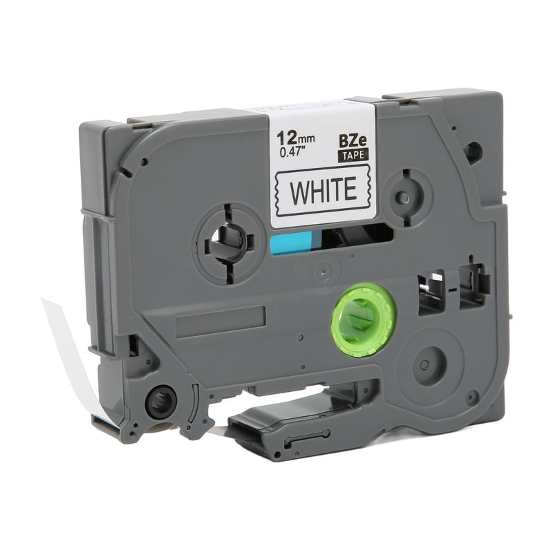 5 Pcs Label Maker Tape Black On White 12mm Width