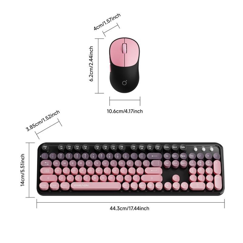 EWEADN Eweadn Wireless Keyboard & Mouse Combo, 2.4G Wireless Keyboard