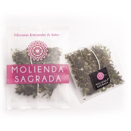 Molienda Sagrada, Té Verde Menta - 15 sachets biodegradables