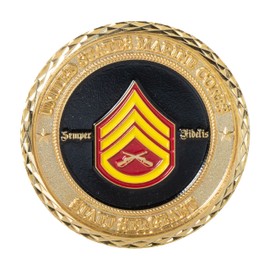 United States Marine Corps USMC Staff Sergeant Rank Military Challenge Coin