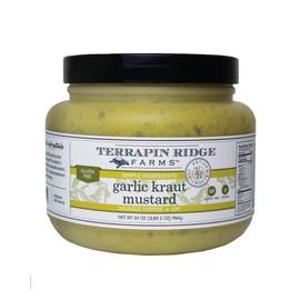 Terrapin Ridge Farms Garlic Kraut Mustard – One 34 Ounce Jar