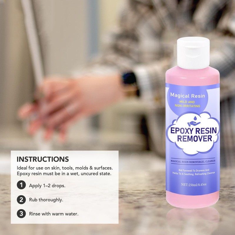 Hands Resin Remover Gel - All Natural Epoxy Resin Cleaner