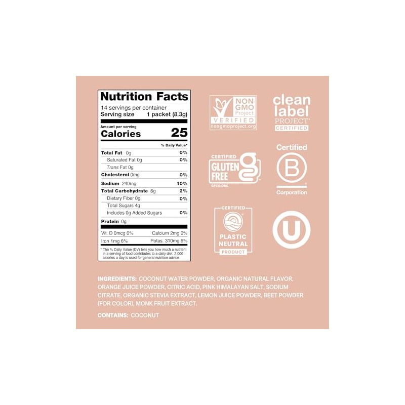 Cure Hydration Mezcla Hidratante Electrolitos Vegetales Polvo Aliviar Deshidratación Hecho