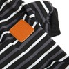 Dog Pajamas Warm 4 Legged High Collar Soft Stretchy Striped