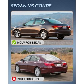 Nilight Taillight Assembly Compatible with 2008 2009 2010 2011 2012 Honda Accord Tail Lights Rear Lamp Replacement OE Style Driver Side w/Bulbs