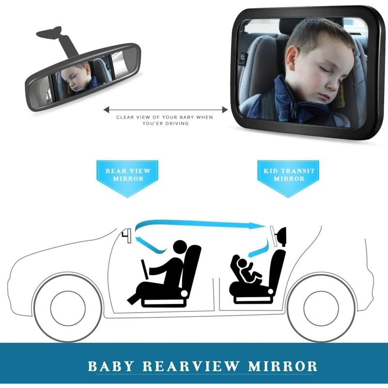 DARVIQS Baby Car Mirror DA-M-01 - Black