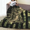 Camo Fish Fleece Throw Blanket Soft Flannel Plush Lightweight Warm