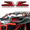 SAUTVS LED Taillights for Can Am X3, Red Rear Brake