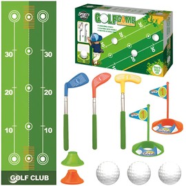 YANGUN Toddler Golf Set, Kids Golf Set, Mini Golf Set for Kids, Toddler Golf Clubs, Golf Toddler Games Set for Boys Girls Aged 3 4 5 6