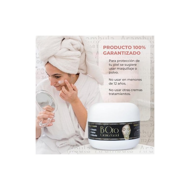 Boro Crema Facial para Manchas Solares, Hidratante y Antiarrugas,