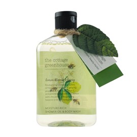 The Cottage Greenhouse Lemon Blooms & Honey Body Wash, Coconut Oil and Cocoa Butter, Shower Gel Luxury Body Wash, Bath Wash for Women, Vegan, Gluten Free, Paraben Free