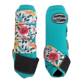 Reinsman Print Sport Boots 2-Pack S Aqua Floral