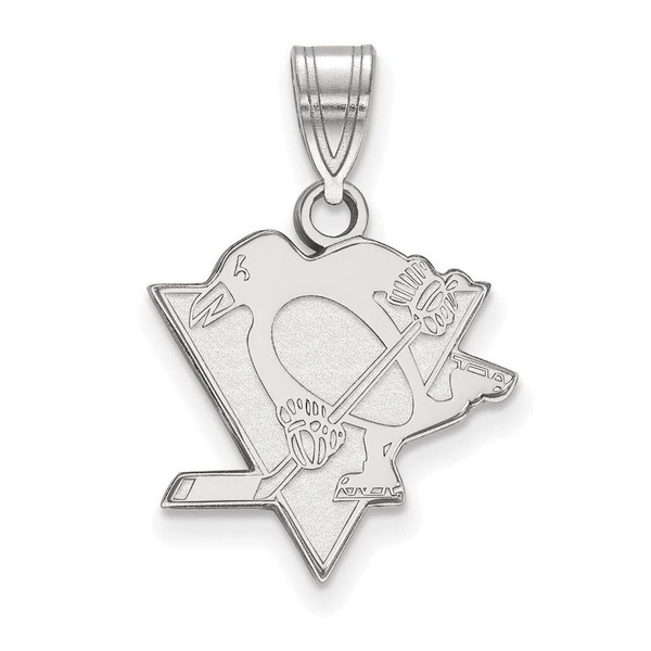 Pittsburgh Penguins Medium (5/8 Inch) Pendant (Sterling Silver)