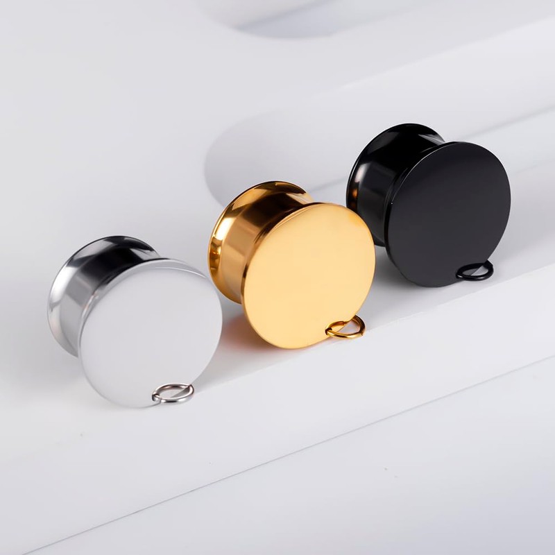 Atomhole 2 Pairs DIY Gauges Plugs Tunnels for Ears Dangle