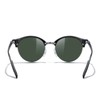 MERRY'S Round Polarized Sunglasses for Women Men Classic Retro Half