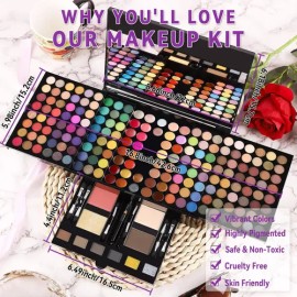 Charmcode Kit De Maquillaje Profesional Completo 190 Colores                                                                                          