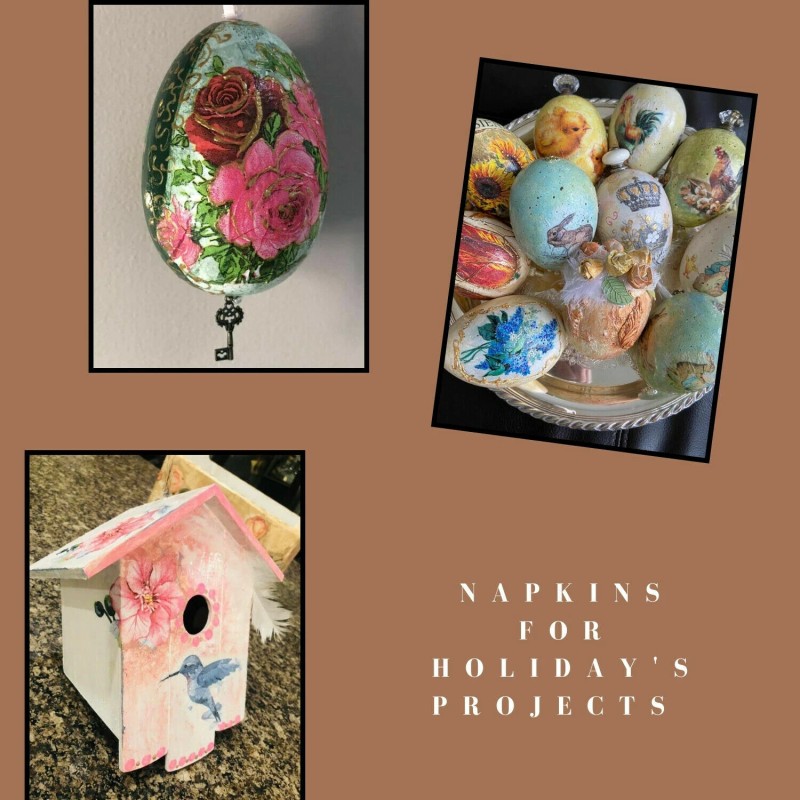 Decoupage Paper Napkins Luncheon Flowers Floral Pink Spring - Pack