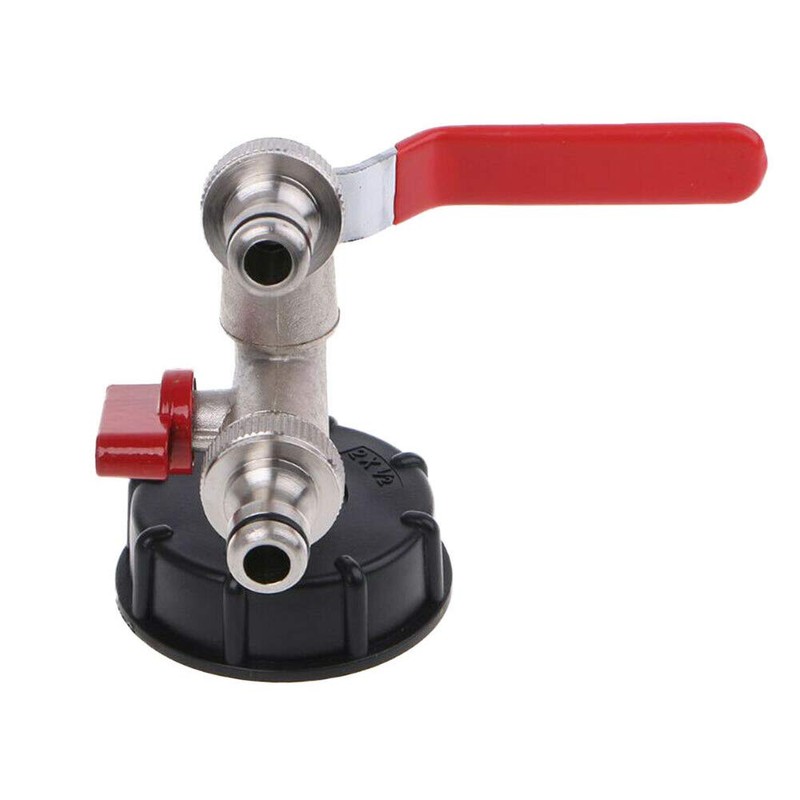 S60X6 IBC Tank Cap with Brass Tap 1/2" Tap Snap