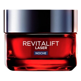 Oreal Paris Revitalift Laser Crema Noche Triple Acción Anti Edad Corrige Arrugas Firmeza Luminosidad Unifica Tono Pro Retinol Vitamina 50ml