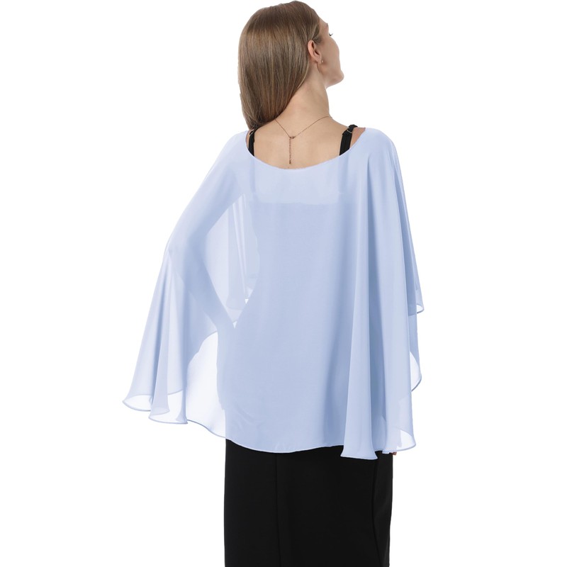 Hotshawl Capelets for women Chiffon Cape Shawls and Wraps for