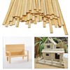 Anktily 100 Pieces Long Natural Bamboo Sticks, 0.9cm x 0.3cm,