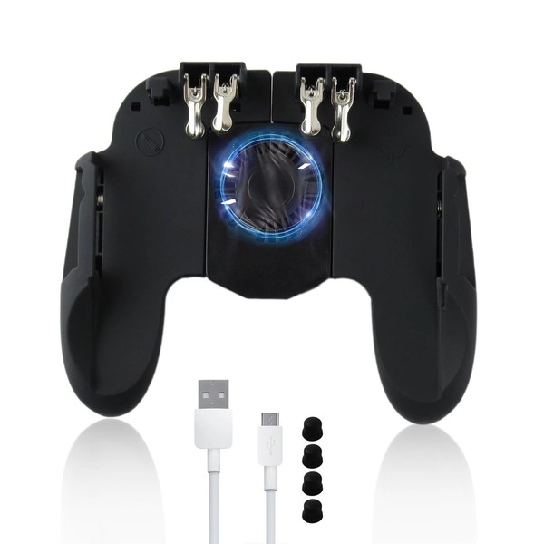 2025 New Six-finger Gaming Controller UBG Mobile Phone Controller Joystick