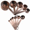 Lucky Plus 13pcs Copper Plated Stainless Steel Measuring Cups and