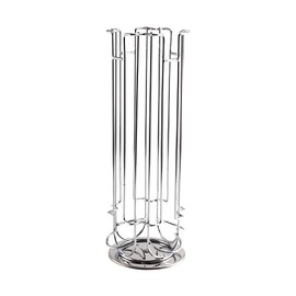 St@llion Chrome 24 Coffee Pod Stand Capsule Holder 360 Degree Revolving Rotating Capsule Coffee Pod Holder Tower Stand Rack for Dolce Gusto-Pack of 1