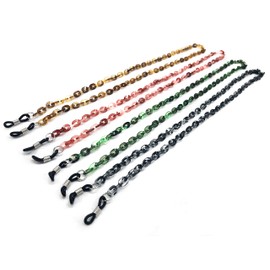 GoOptical Mottle Fade Acrylic Glasses Chain Eyewear Holder 8mm x 6mm (Jade Fade)
