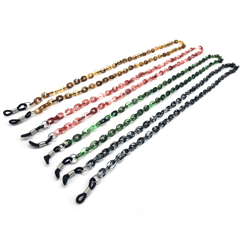 GoOptical Mottle Fade Acrylic Glasses Chain Eyewear Holder 8mm x