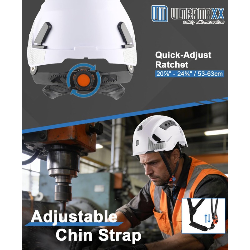 UM ULTRAMAXX ANSI Certified Type II Hard Hats, Class C