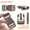 BEYOURD Buckle and Strap Set, 10 Yards Polyester Webbing Strap
