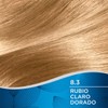 Wella Deluxe Tinte Permanente 8.3 Rubio Claro Dorado, 207 g