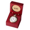 Big Ben Ashton Pocket Watch, Gold-Tone Finish/Mahogany Stain Box