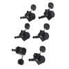 6PCS Set Locking Tuning Key Peg Black Color Zinc Alloy