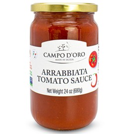 Arrabiatta Tomato Sauce 24 oz, Campo D'Oro, Pasta Sauce, Italian Specialties & Italian Food. 100% Made in Italy. Italian Sausages.