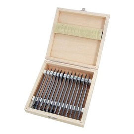 Dapetz ® 13Pc Wood Drill Bit Set Flat Spade Hex Shank 150mm Length 6mm Upto 25mm Woodwork Includes a Wooden Storage case and has a Groove Design, Easy to Install and Eject