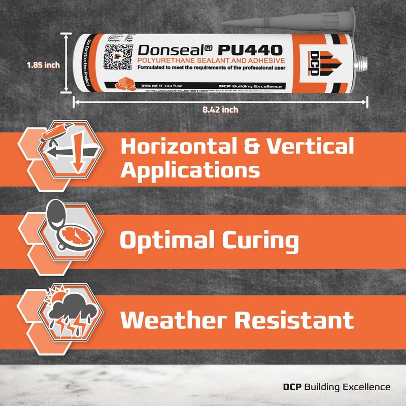 DCP Donseal PU440 Polyurethane Concrete Sealant 12 Pack– Non-Sag Concrete