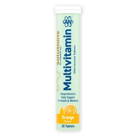 Applied Nutrition Solutions Multivitamin Effervescent Tablets – Essential Vitamins & Minerals per Serving – 20 Effervescent Tablets, Zero Sugar, Supports Daily Energy & Immune Function – (Orange)
