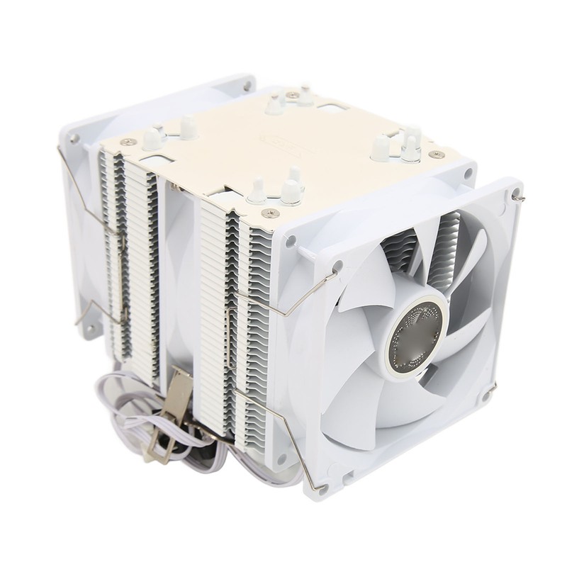 CPU Air Cooler 3.5in Dual Tower 6 Heat Pipes 3pin