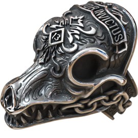 MYAROMA FINDINGS 316 Men's Rings Stainless Steel Oxide Morior Death Before Defeat Days Gone Biker Ring Size8.5