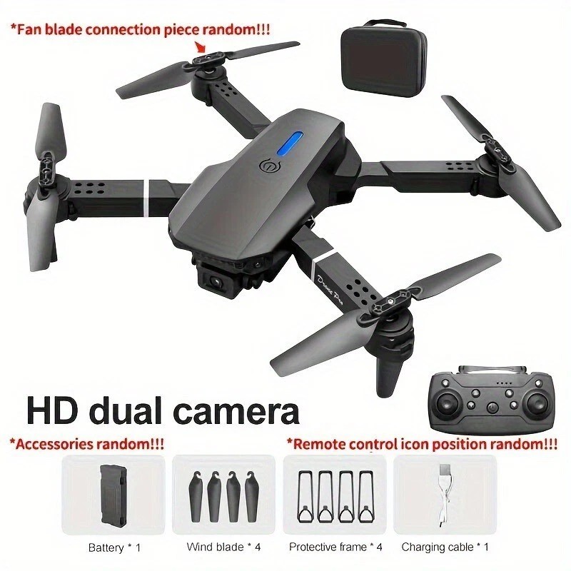 KBDFA E88 Drone HD WIFI Helicopter HD Camera Holding RC