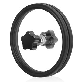 Douk Audio Record Clean Label Saver Album LP Vinyl Cleaning Protector Waterproof Clamp Care (Black)